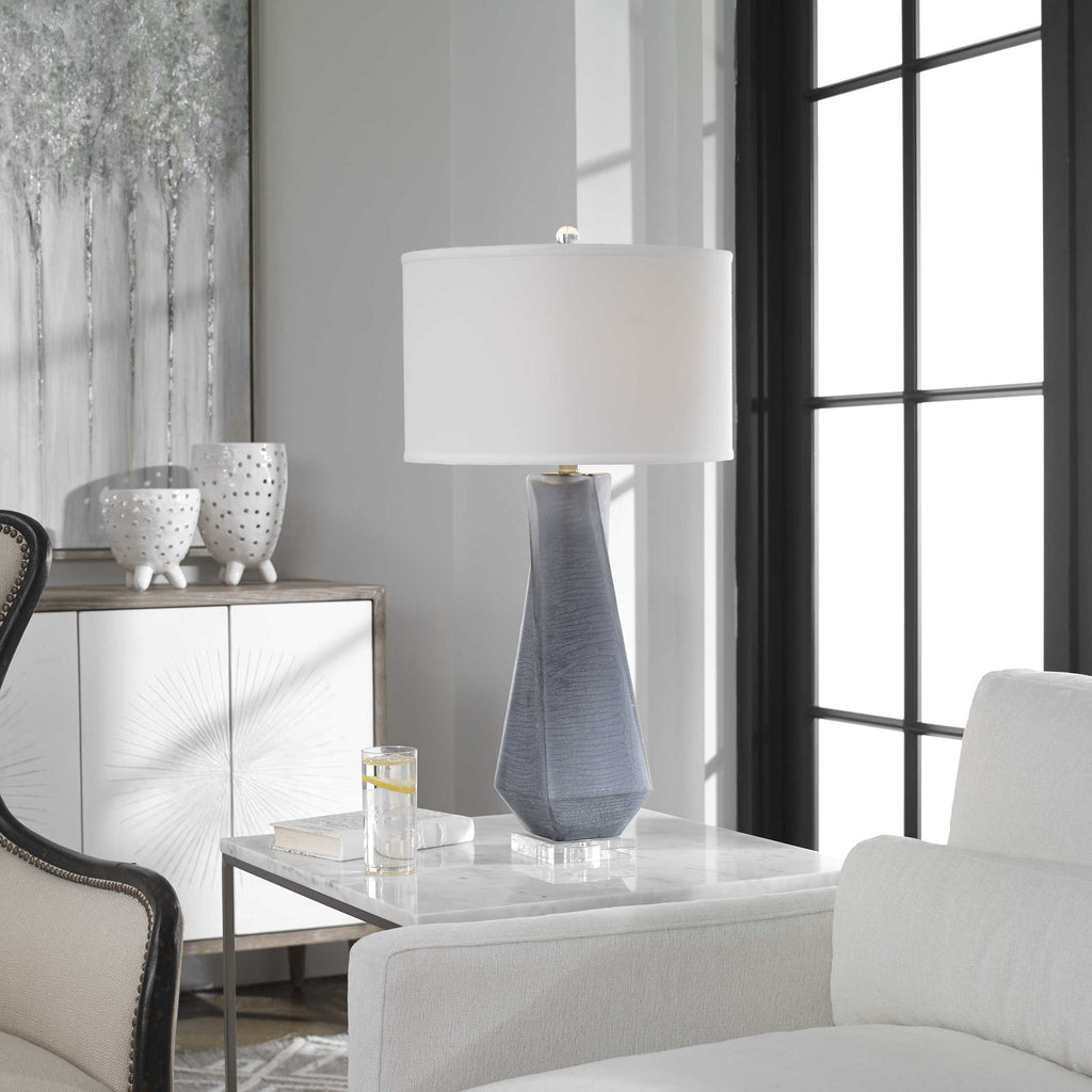 Anatoli Charcoal Gray Table Lamp - Bombay Mercantile