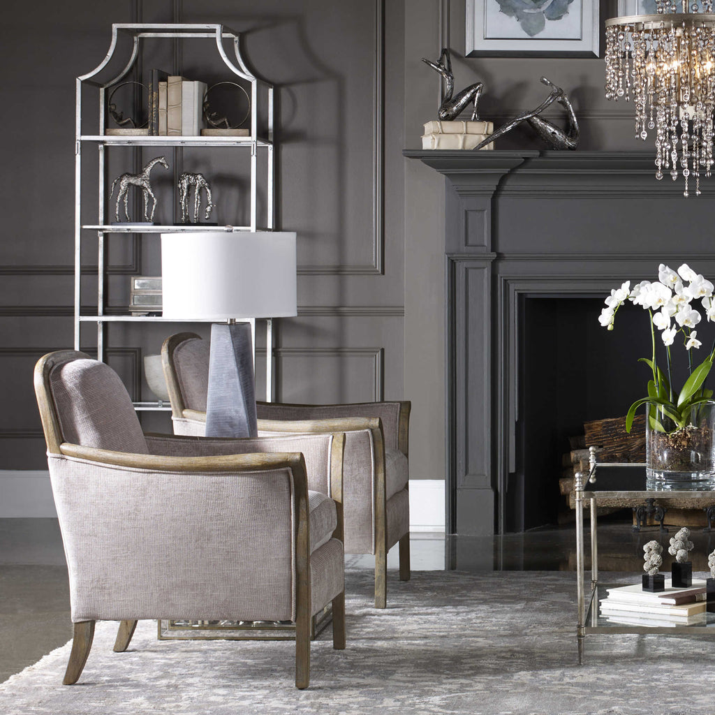 Anatoli Charcoal Gray Table Lamp - Bombay Mercantile