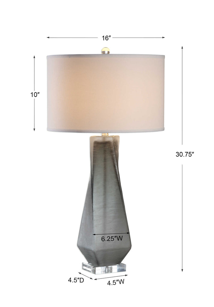 Anatoli Charcoal Gray Table Lamp - Bombay Mercantile