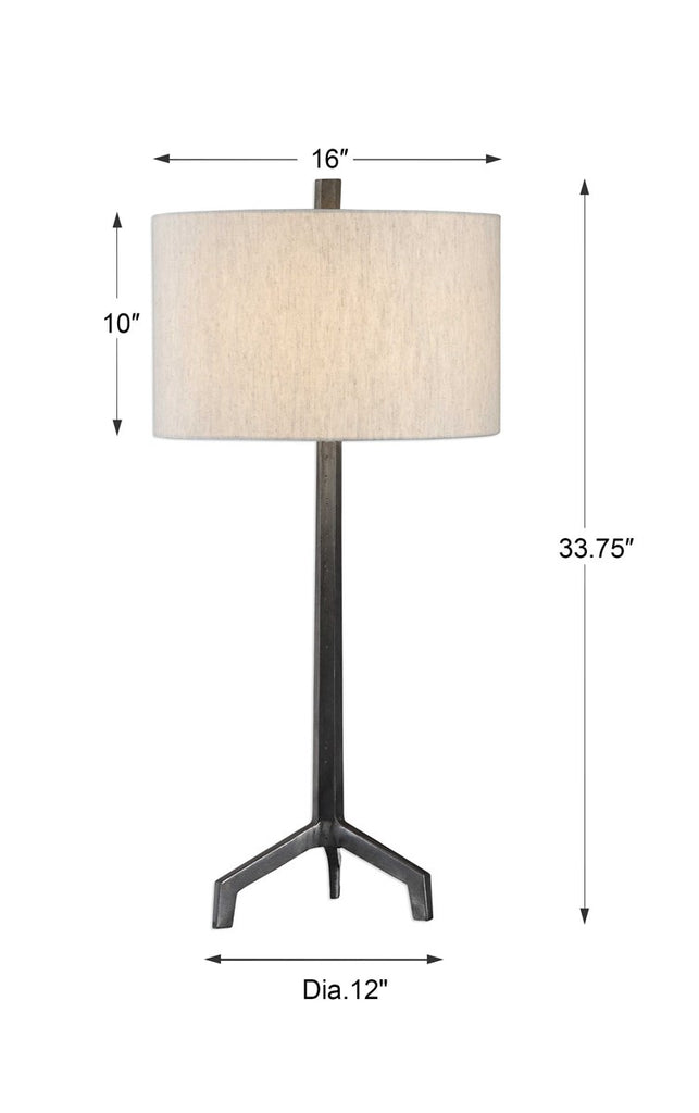 Ivor Cast Iron Lamp - Bombay Mercantile