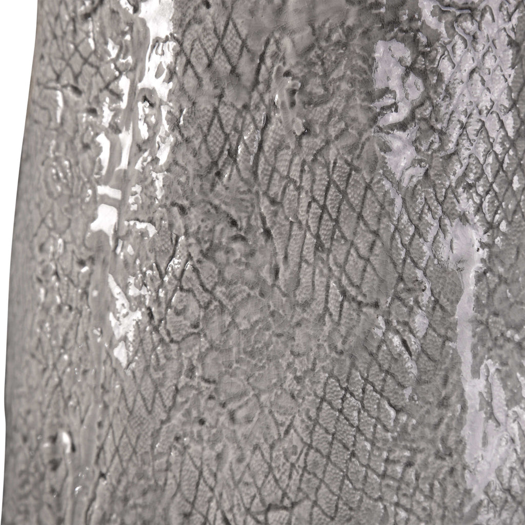 Balkana Aged Gray Table Lamp - Bombay Mercantile