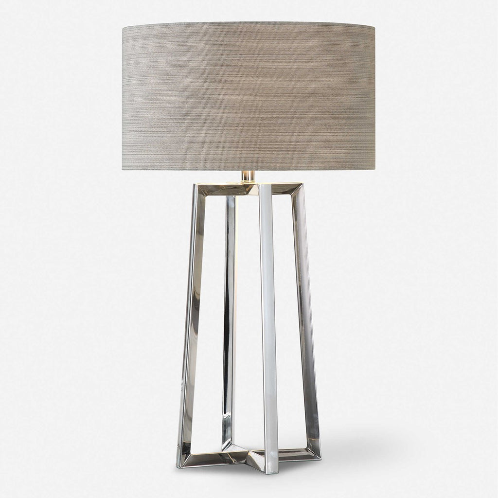 Keokee Stainless Steel Table Lamp - Bombay Mercantile