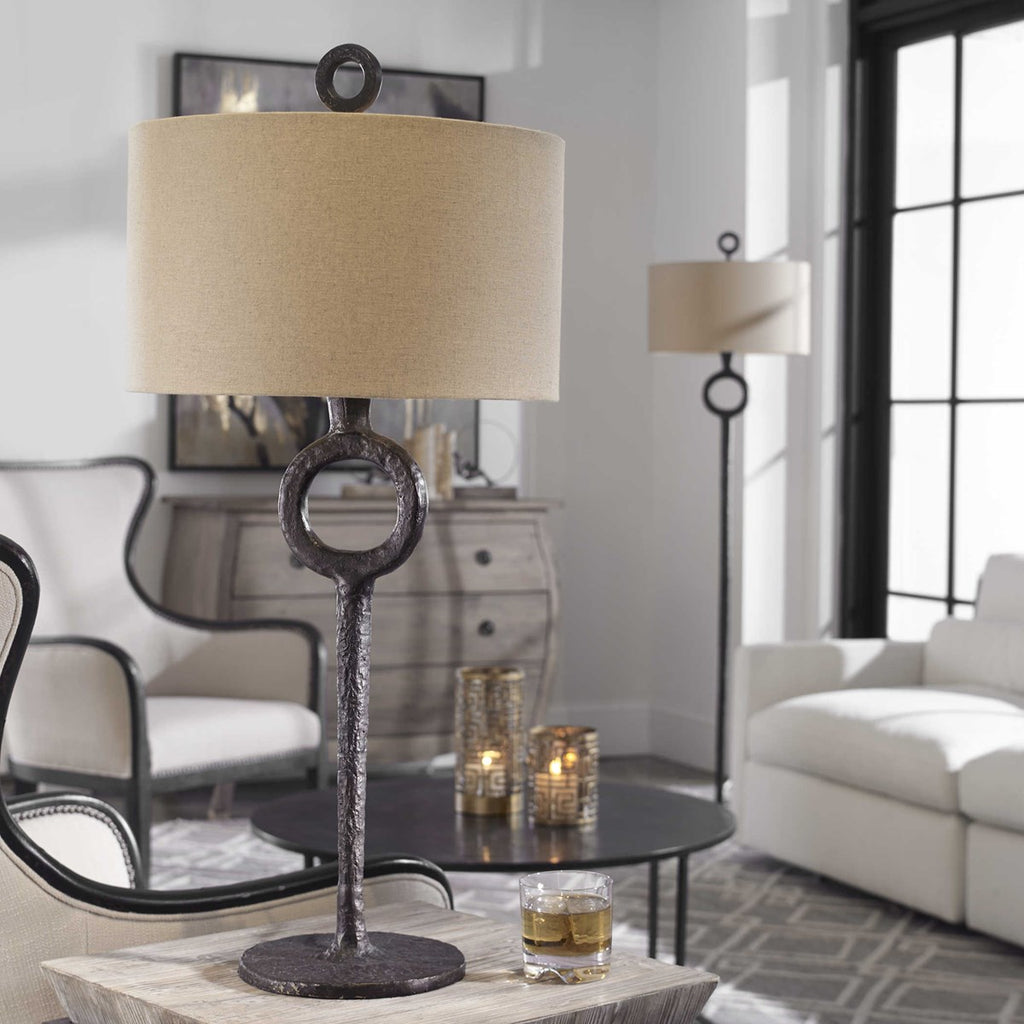 Ferro Cast Iron Table Lamp - Bombay Mercantile