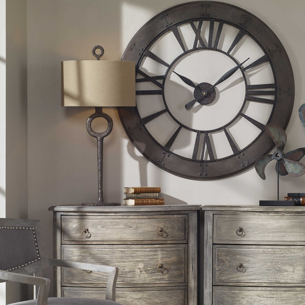 Ferro Cast Iron Table Lamp - Bombay Mercantile