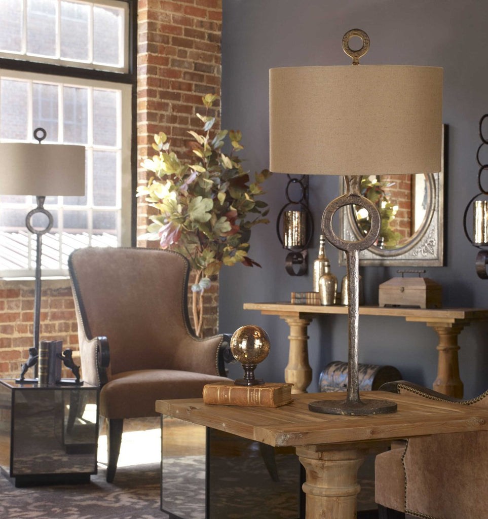 Ferro Cast Iron Table Lamp - Bombay Mercantile