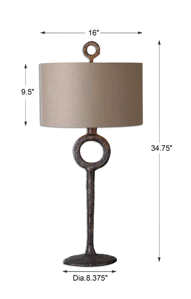 Ferro Cast Iron Table Lamp - Bombay Mercantile
