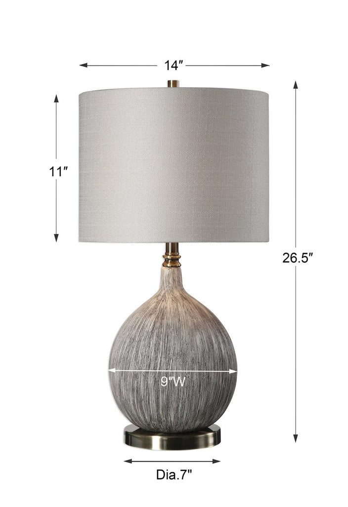 Hedera Textured Ivory Table Lamp - Bombay Mercantile