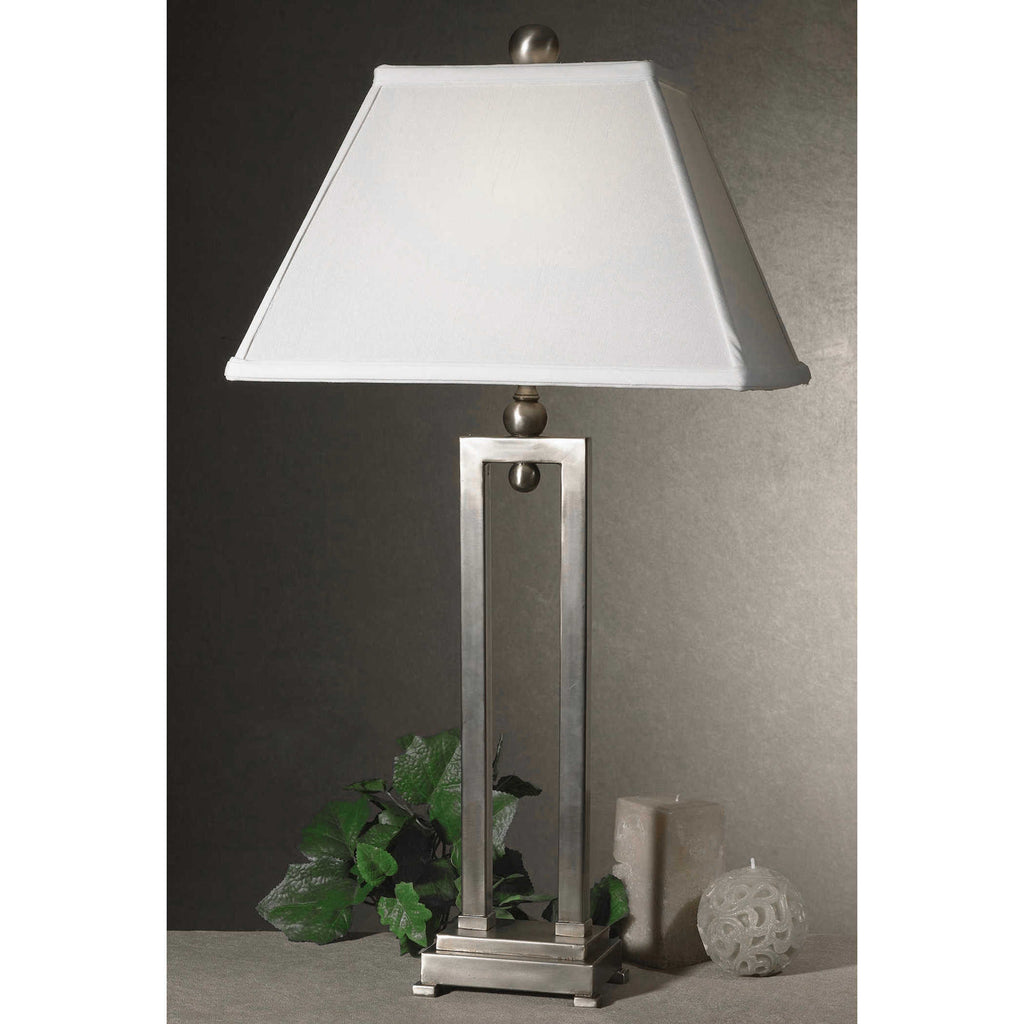 Conrad Silver Table Lamp - Bombay Mercantile