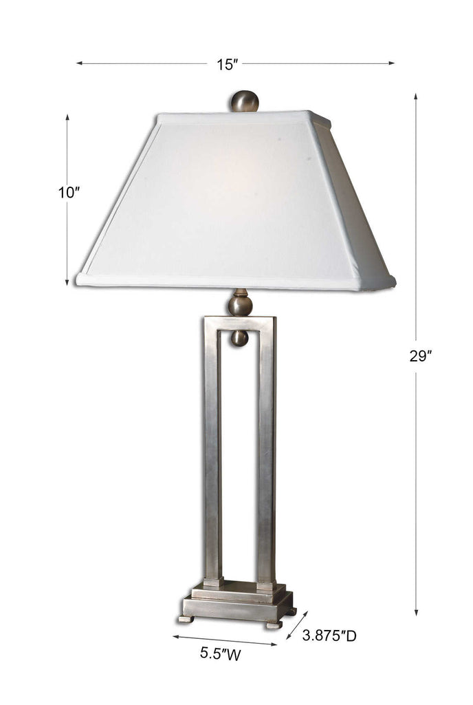 Conrad Silver Table Lamp - Bombay Mercantile