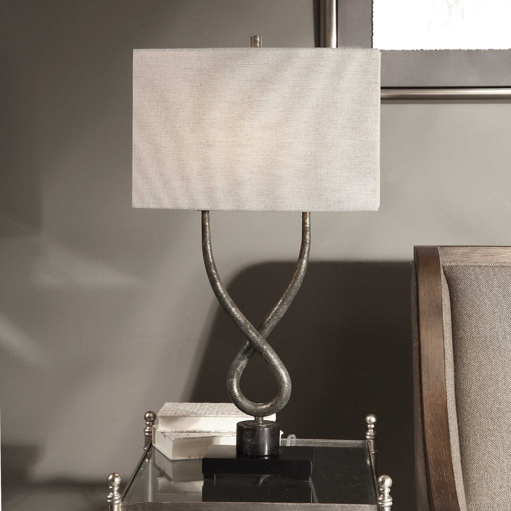 Talema Aged Silver Lamp - Bombay Mercantile