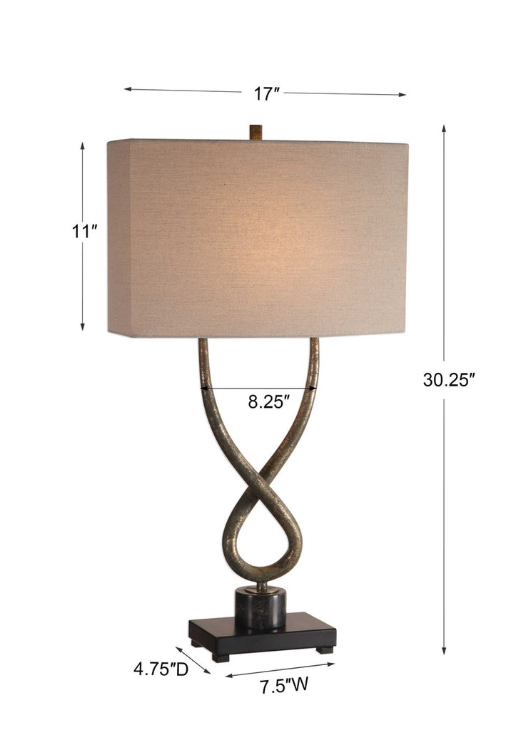 Talema Aged Silver Lamp - Bombay Mercantile