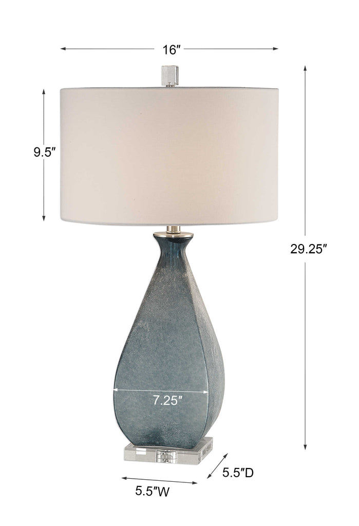 Atlantica Ocean Blue Lamp - Bombay Mercantile