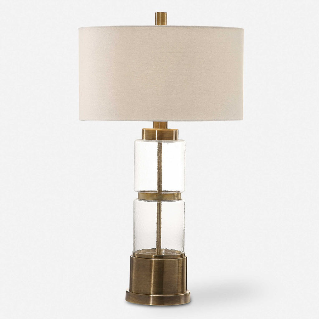 Vaiga Glass Column Lamp - Bombay Mercantile