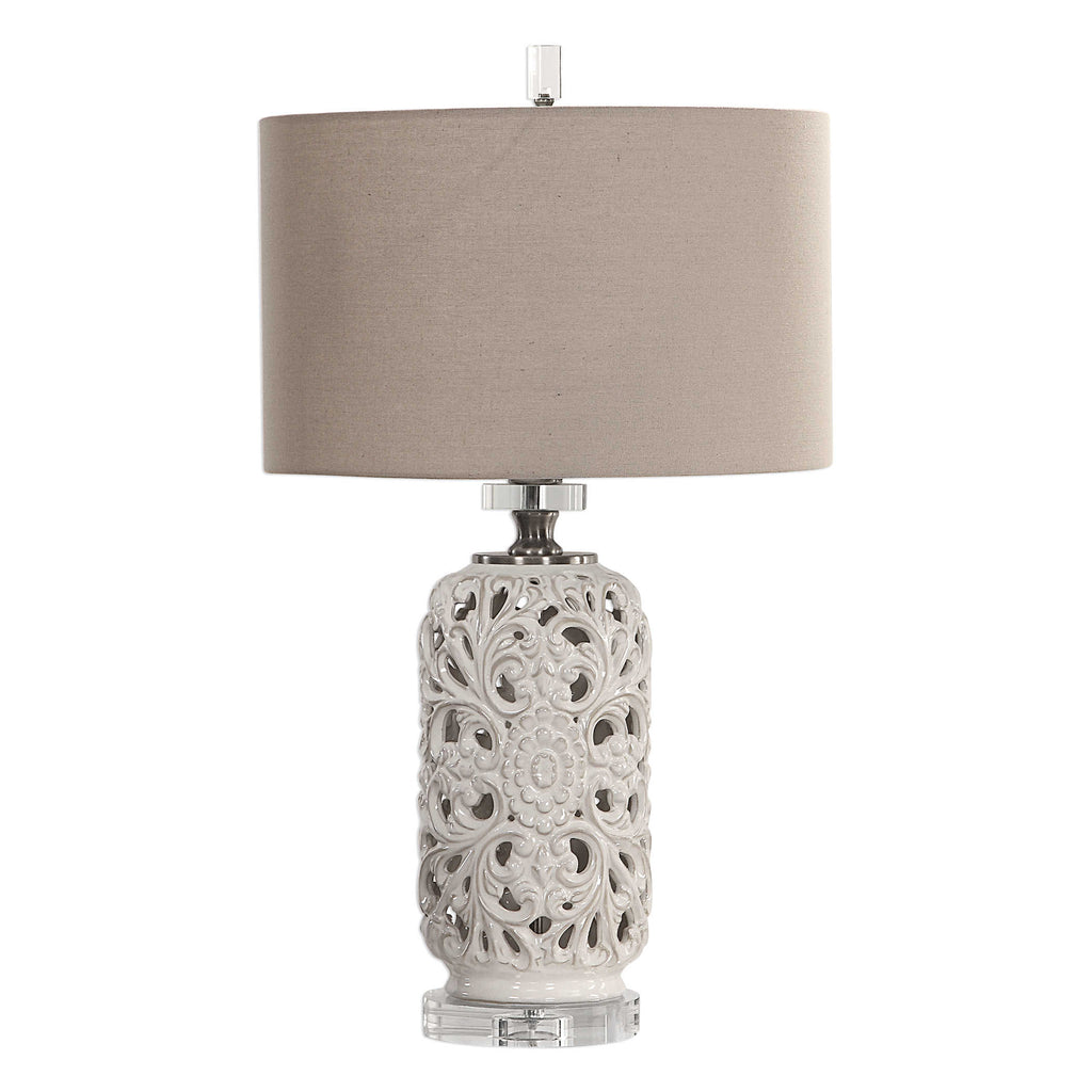 Dahlina Ceramic Table Lamp - Bombay Mercantile