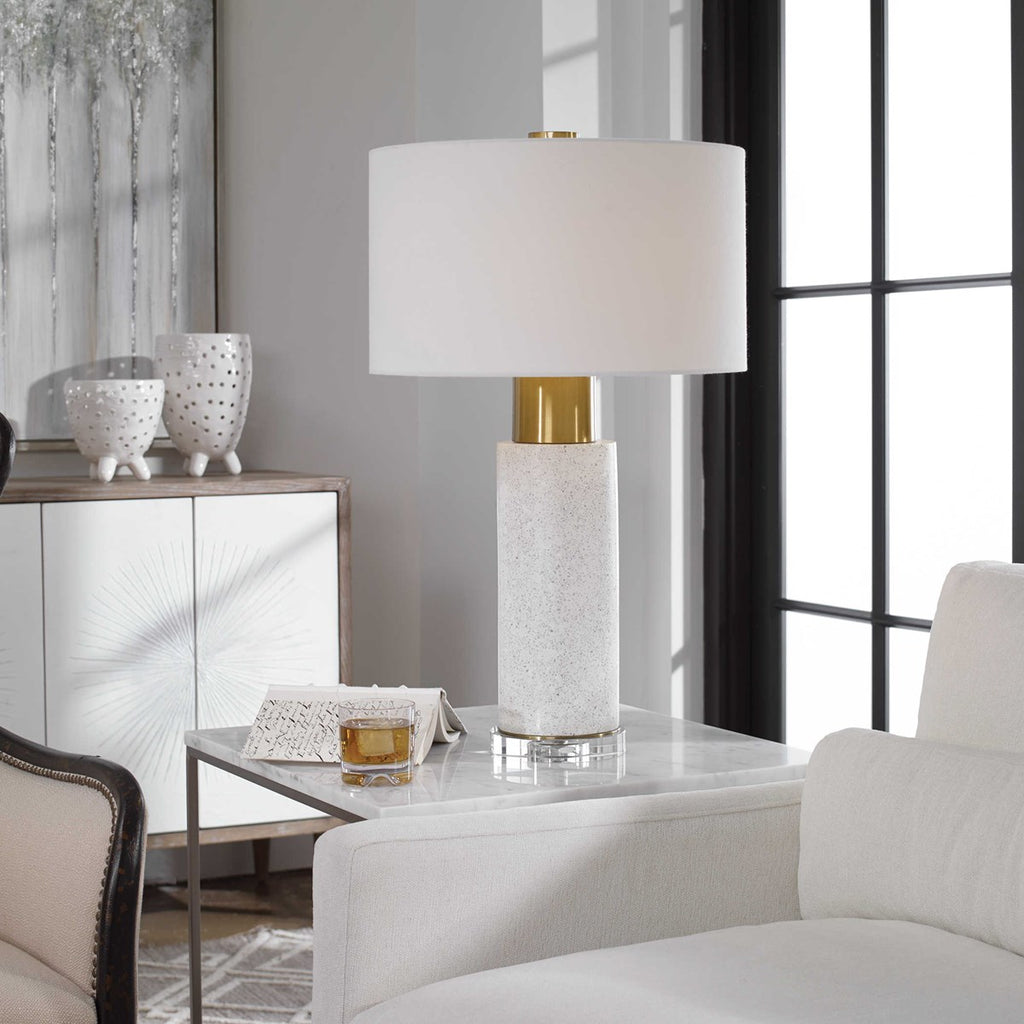 Vaeshon Concrete Table Lamp - Bombay Mercantile