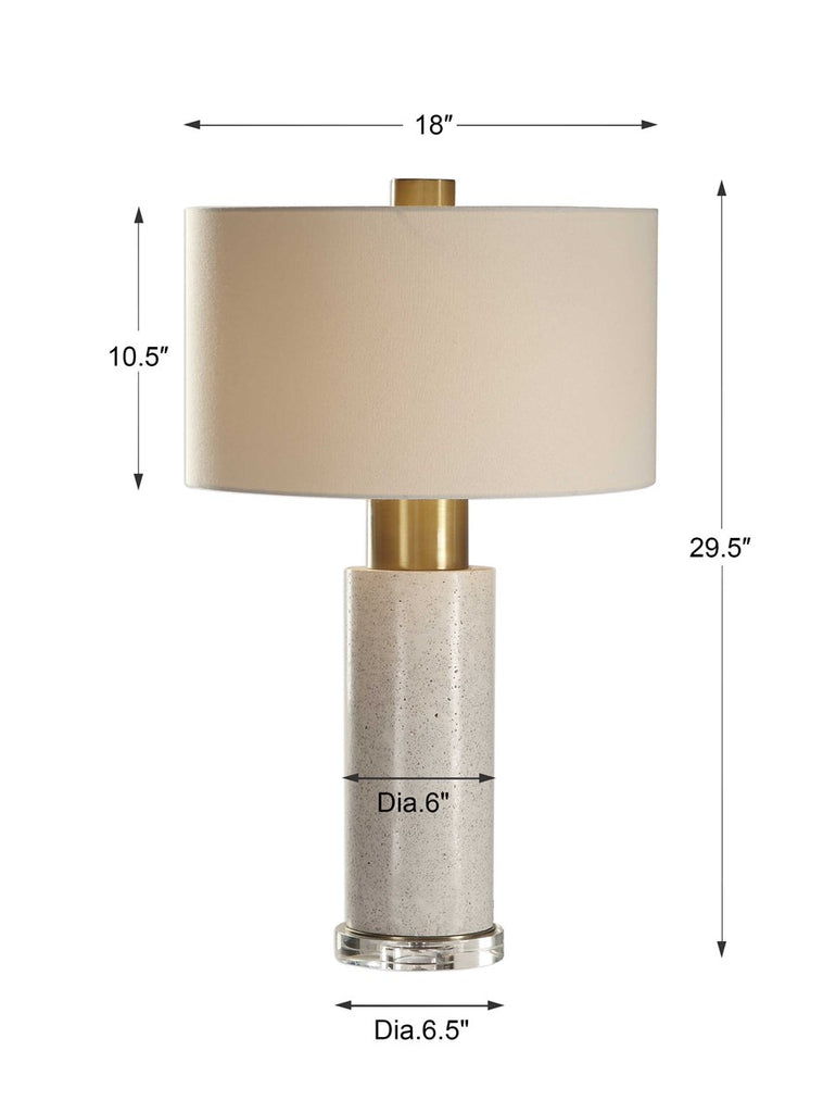Vaeshon Concrete Table Lamp - Bombay Mercantile