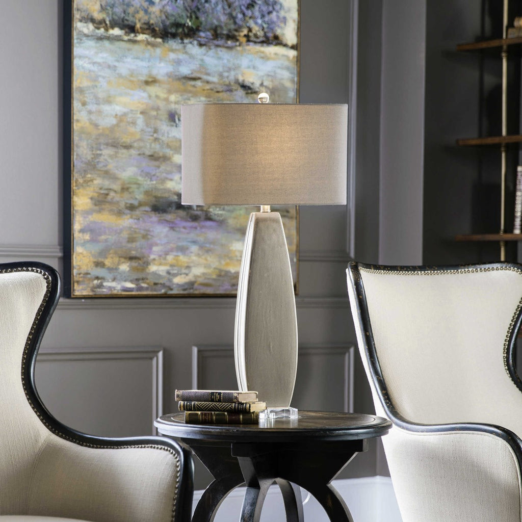 Michalla Charcoal Lamp - Bombay Mercantile