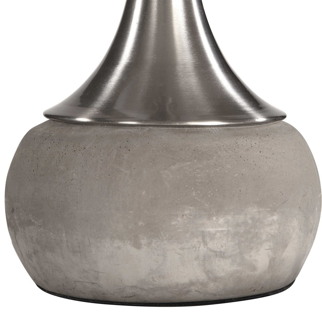 Niah Brushed Nickel Lamp - Bombay Mercantile