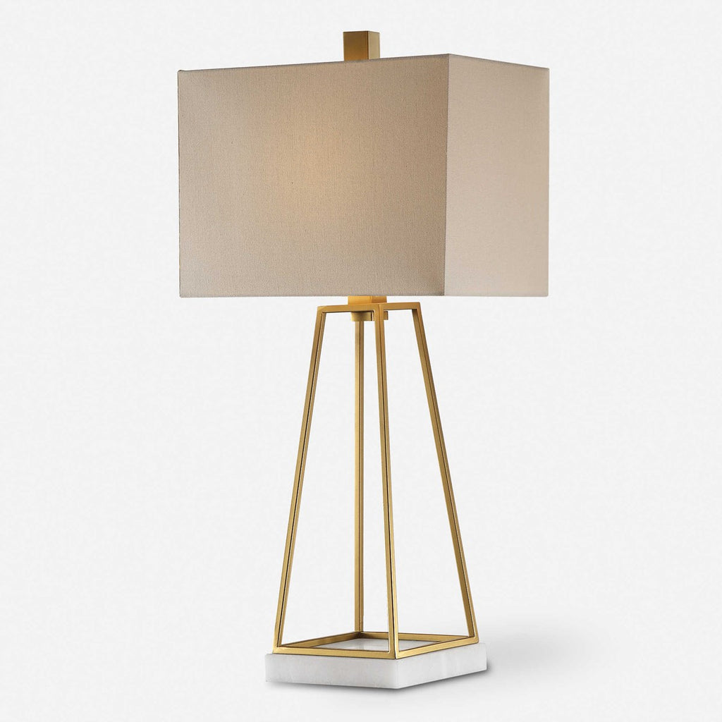 Mackean Metallic Gold Lamp - Bombay Mercantile