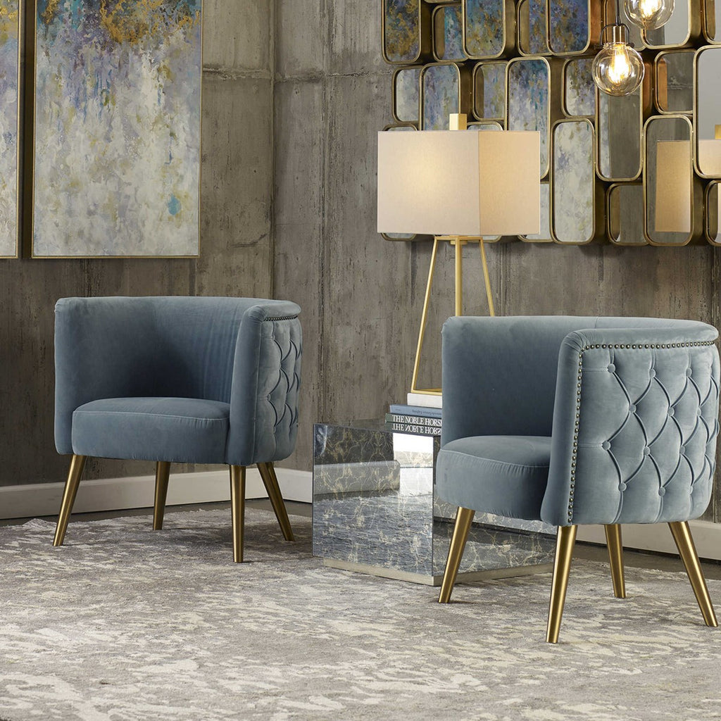 Mackean Metallic Gold Lamp - Bombay Mercantile
