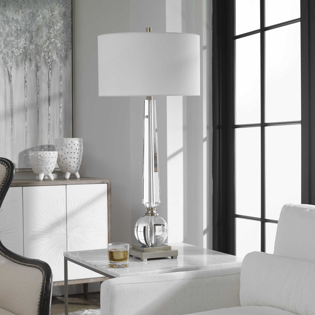 Crista Crystal Lamp - Bombay Mercantile
