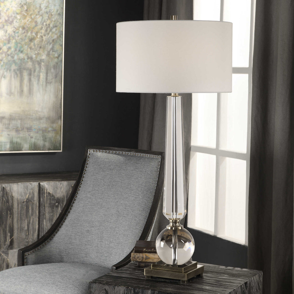 Crista Crystal Lamp - Bombay Mercantile