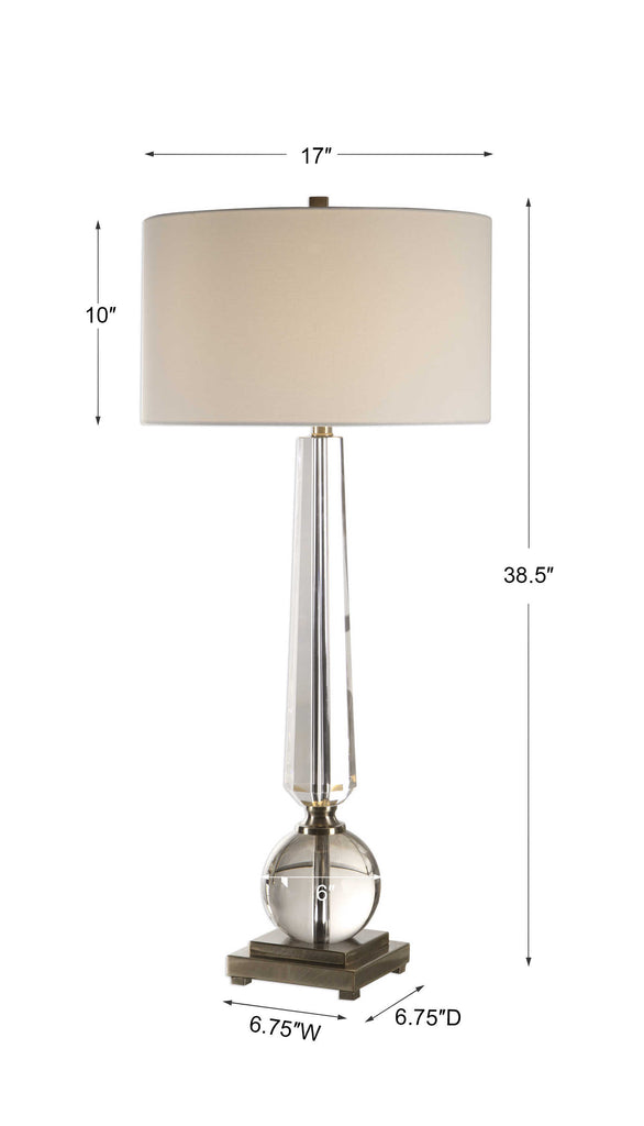 Crista Crystal Lamp - Bombay Mercantile