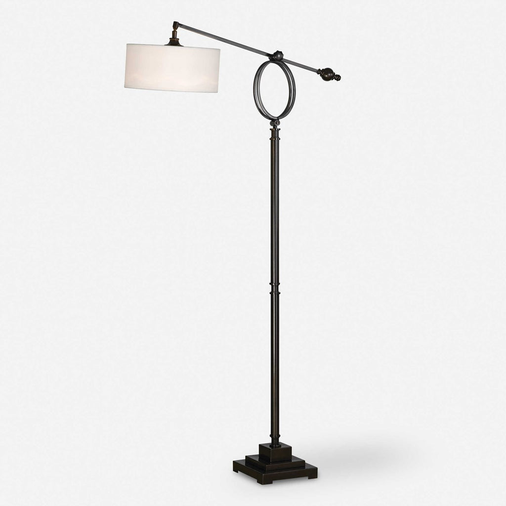 Levisa Brushed Bronze Floor Lamp - Bombay Mercantile