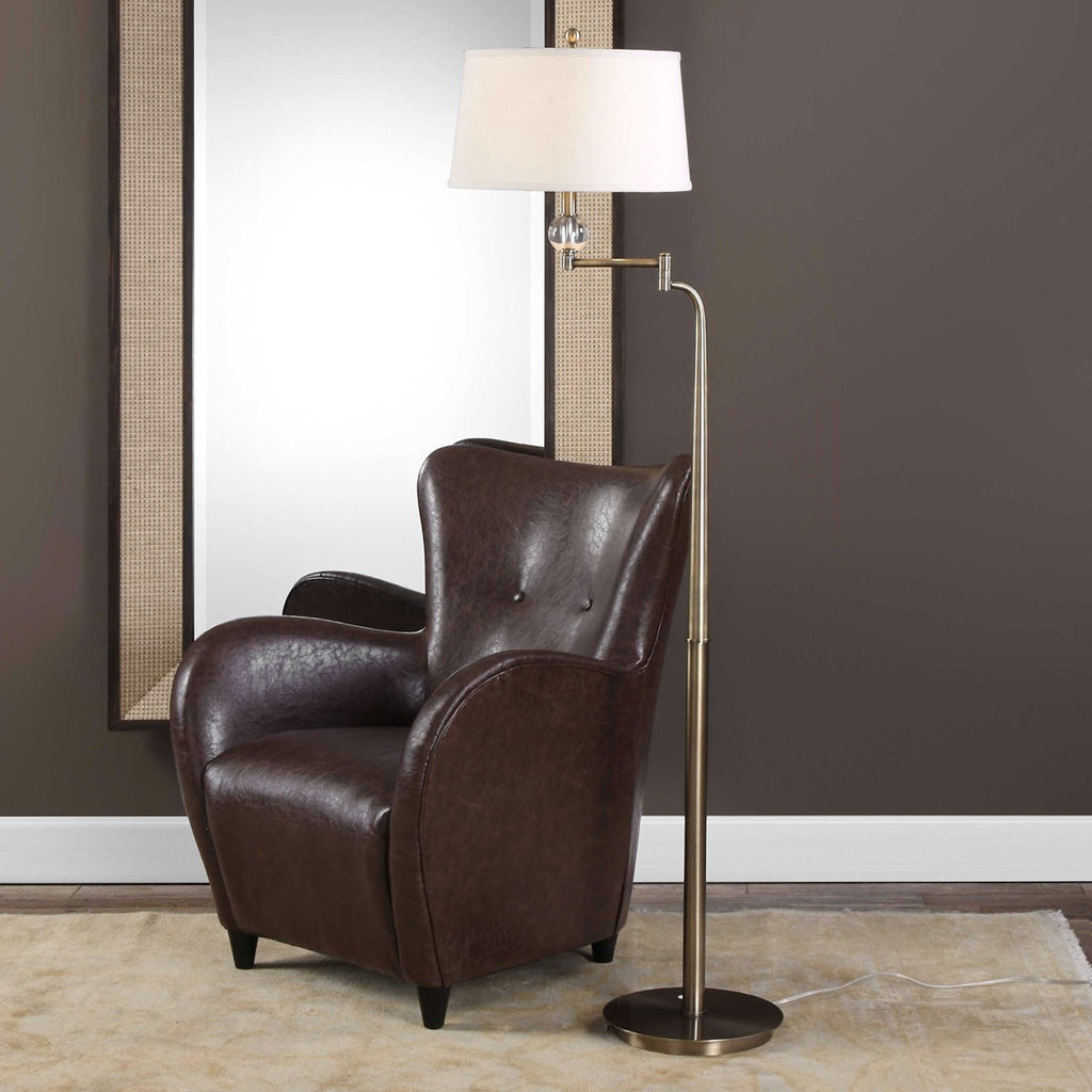 Melini Swing Arm Floor Lamp - Bombay Mercantile