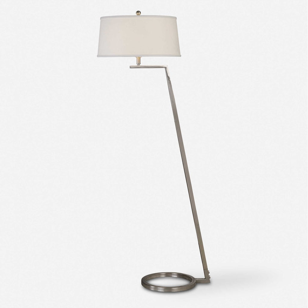 Ordino Modern Nickel Floor Lamp - Bombay Mercantile
