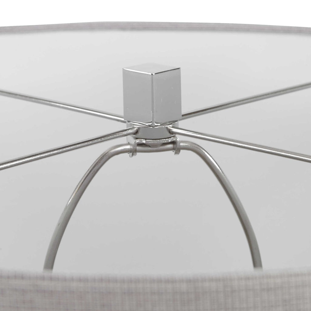 Keokee Polished Nickel Floor Lamp - Bombay Mercantile