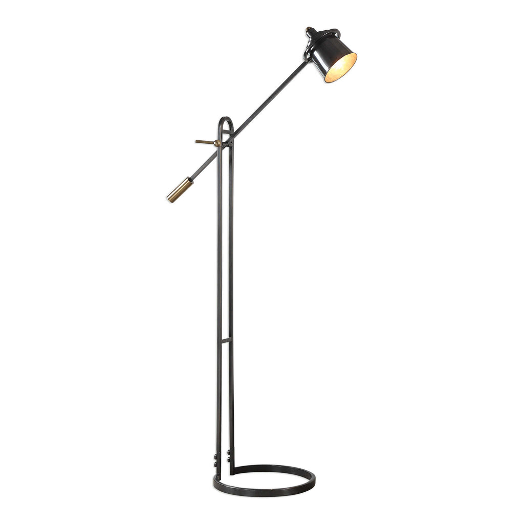 Chisum Dark Bronze Floor Lamp - Bombay Mercantile