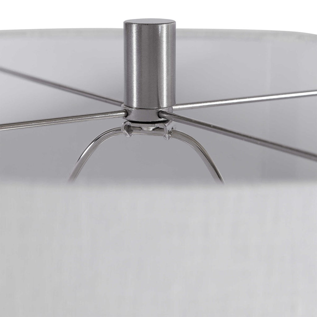 Maxime Smokey Gray Table Lamp - Bombay Mercantile