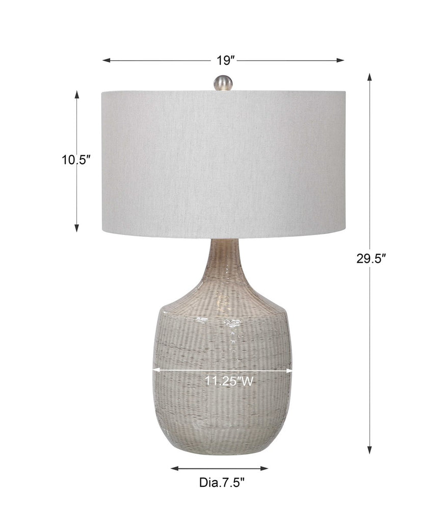 Felipe Gray Table Lamp - Bombay Mercantile