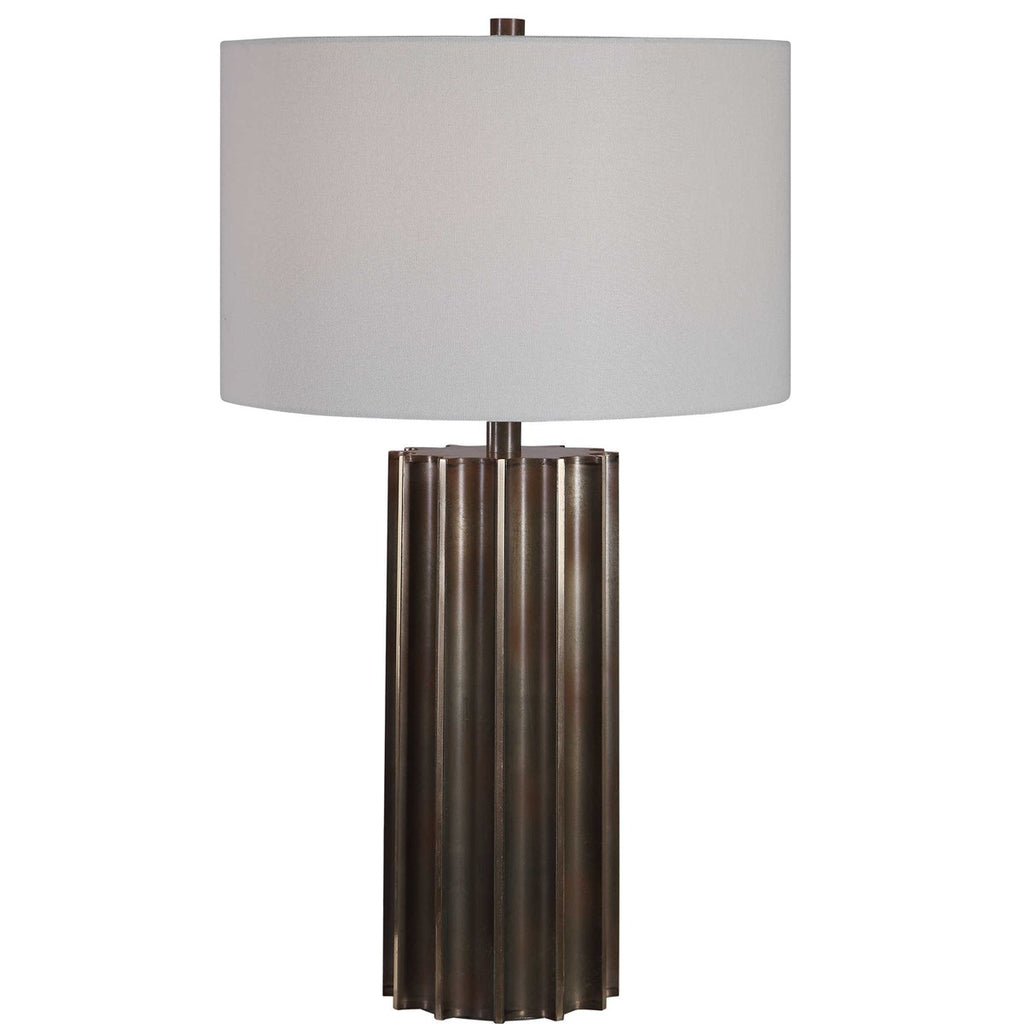 Khalio Gun Metal Table Lamp - Bombay Mercantile