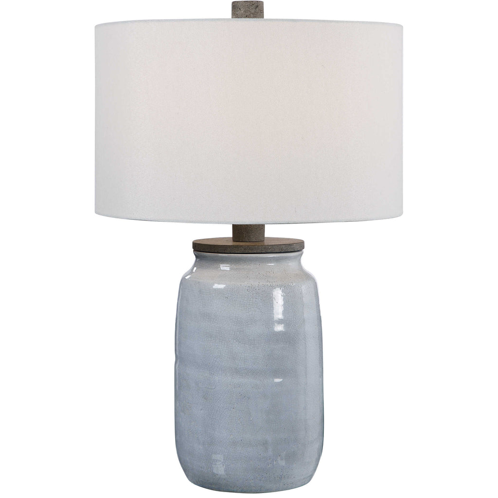Dimitri Light Blue Table Lamp - Bombay Mercantile