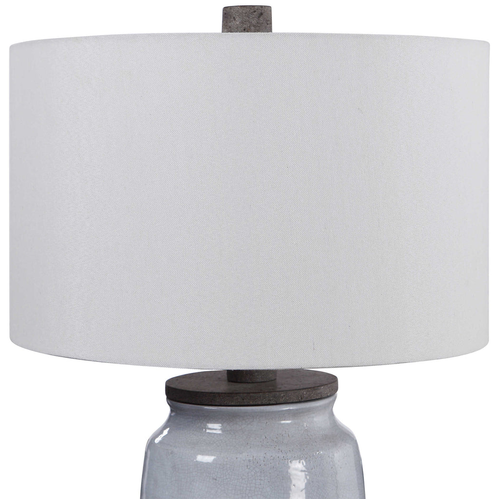 Dimitri Light Blue Table Lamp - Bombay Mercantile