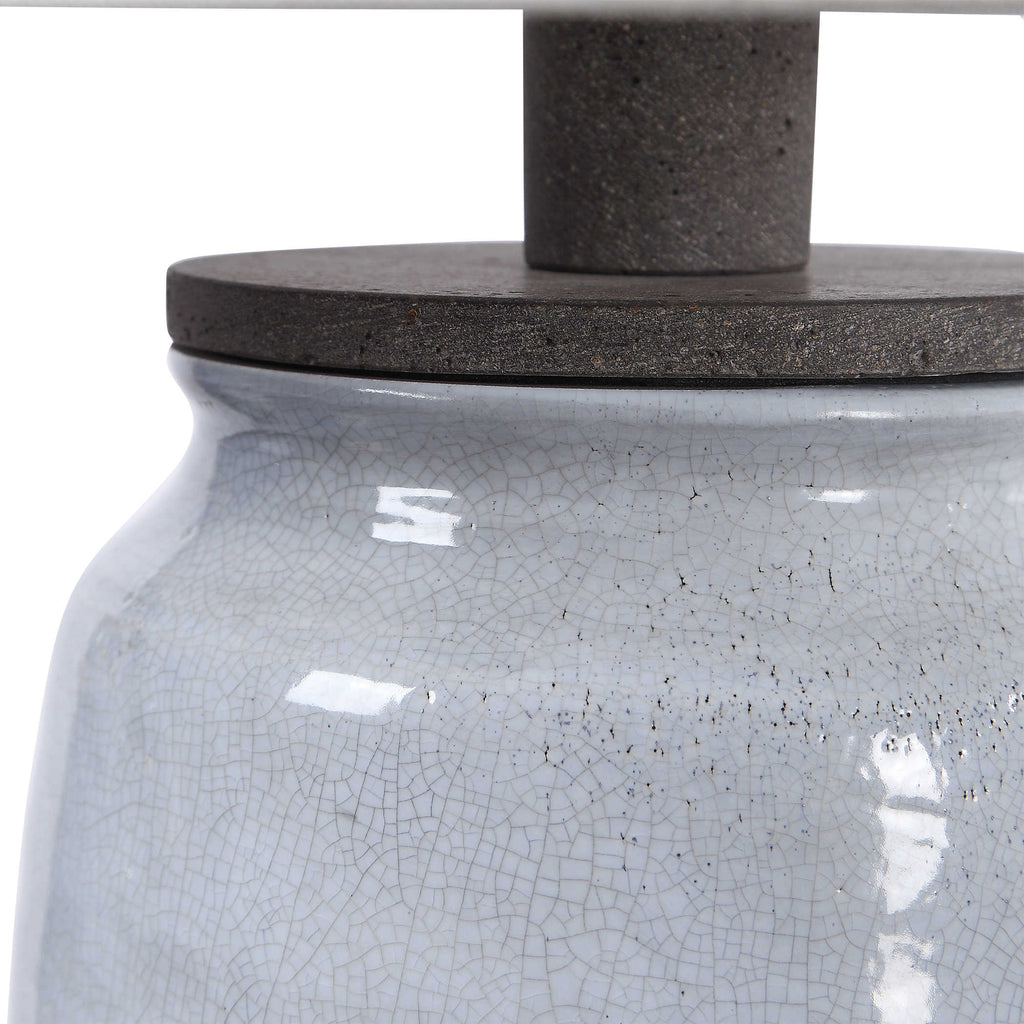 Dimitri Light Blue Table Lamp - Bombay Mercantile