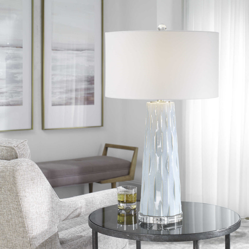 Brienne Light Blue Table Lamp - Bombay Mercantile