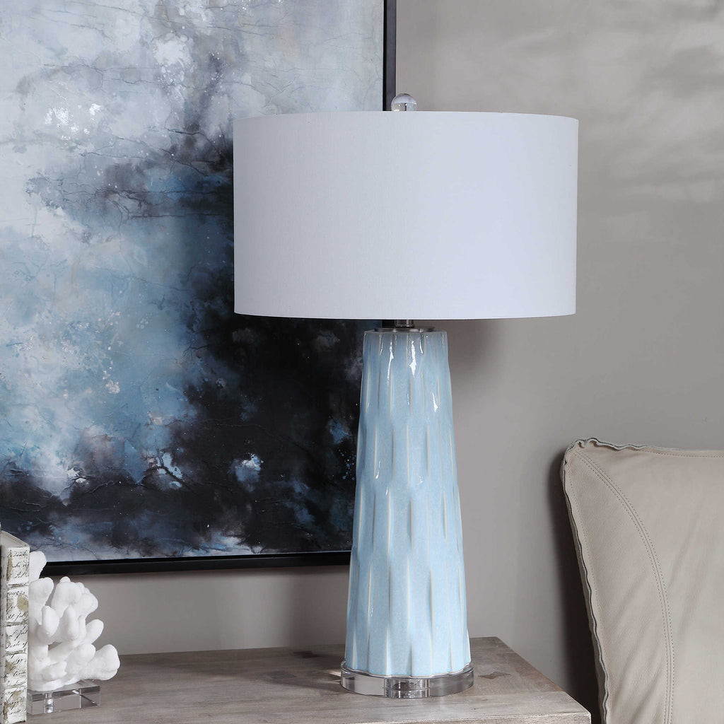 Brienne Light Blue Table Lamp - Bombay Mercantile