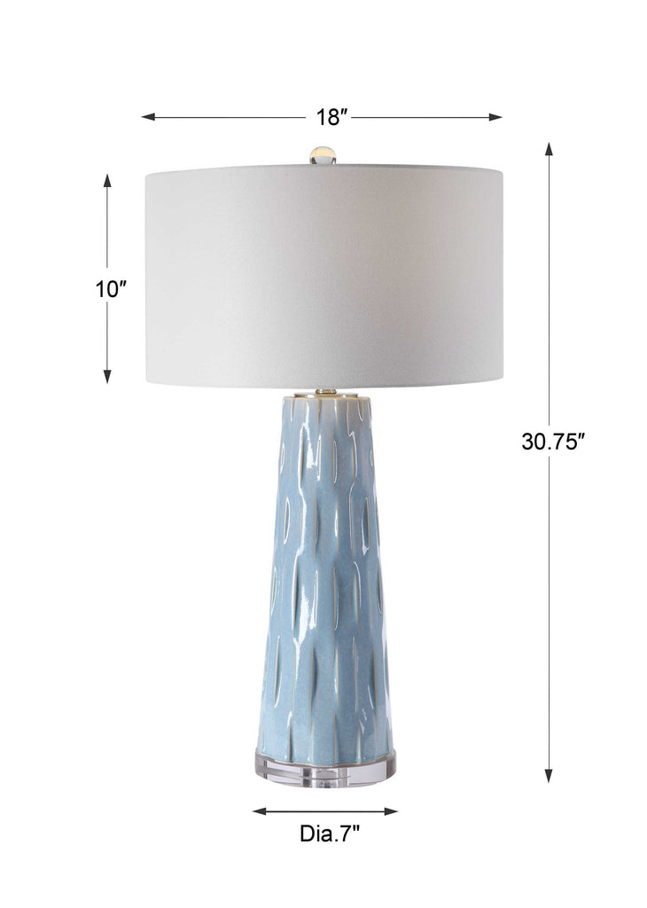 Brienne Light Blue Table Lamp - Bombay Mercantile