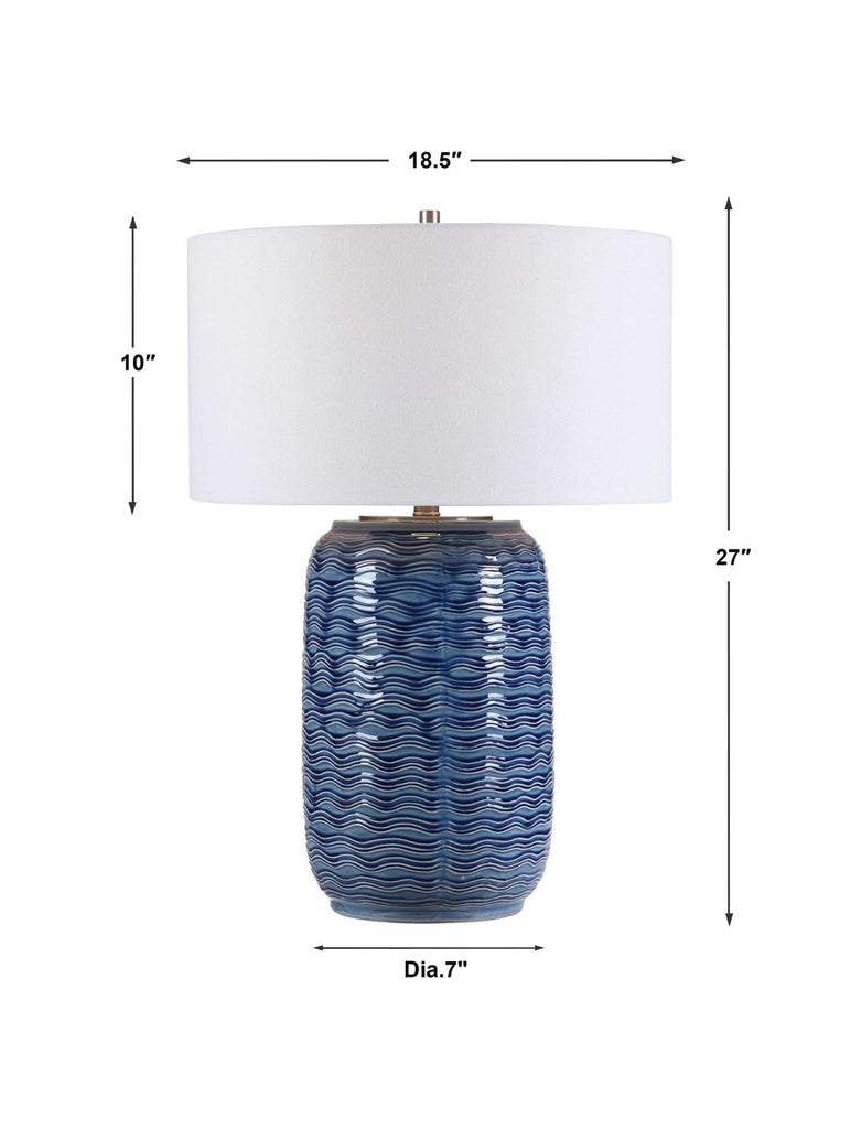 Sedna Blue Table Lamp - Bombay Mercantile