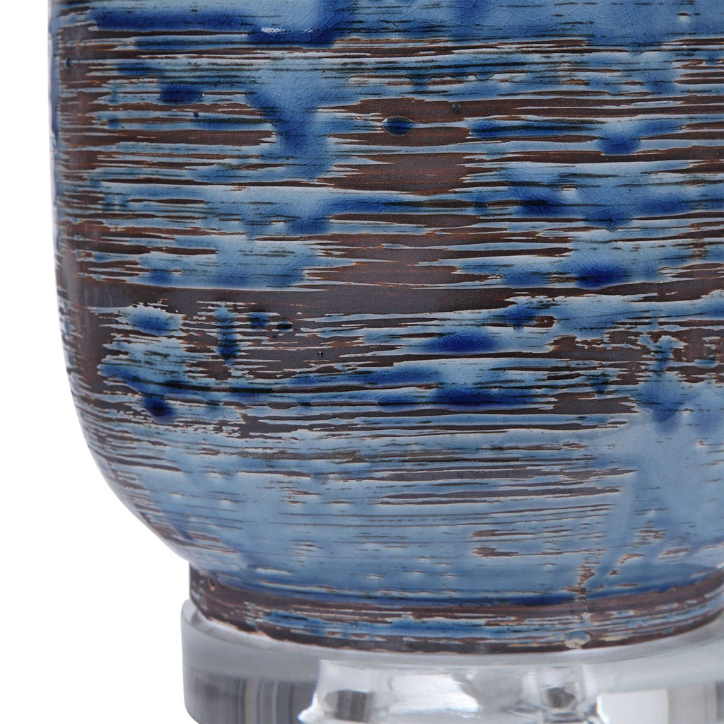 Magellan Blue Table Lamp - Bombay Mercantile