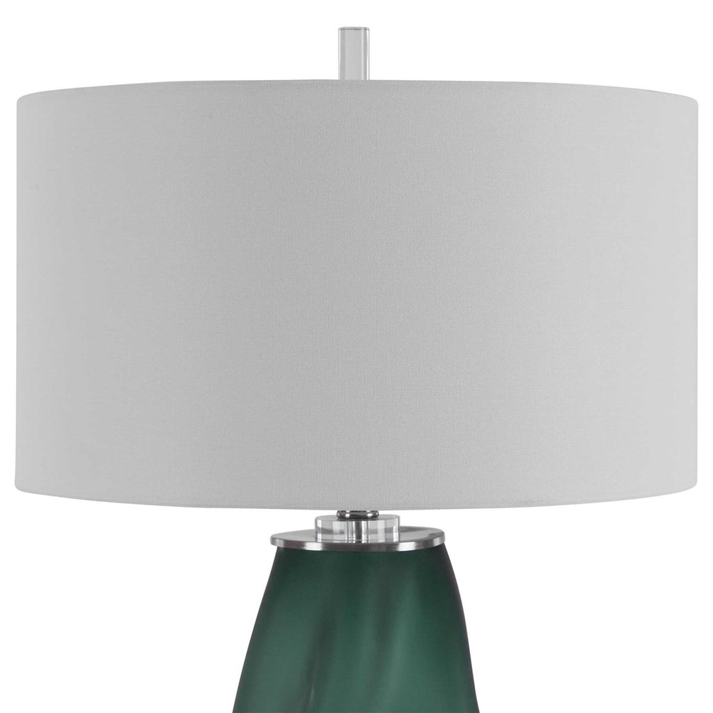 Esmeralda Green Glass Table Lamp - Bombay Mercantile