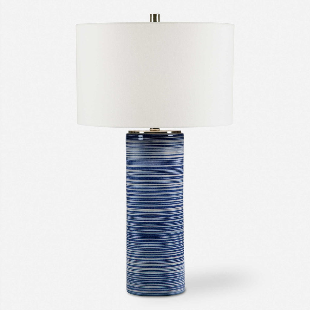 Montauk Striped Table Lamp - Bombay Mercantile