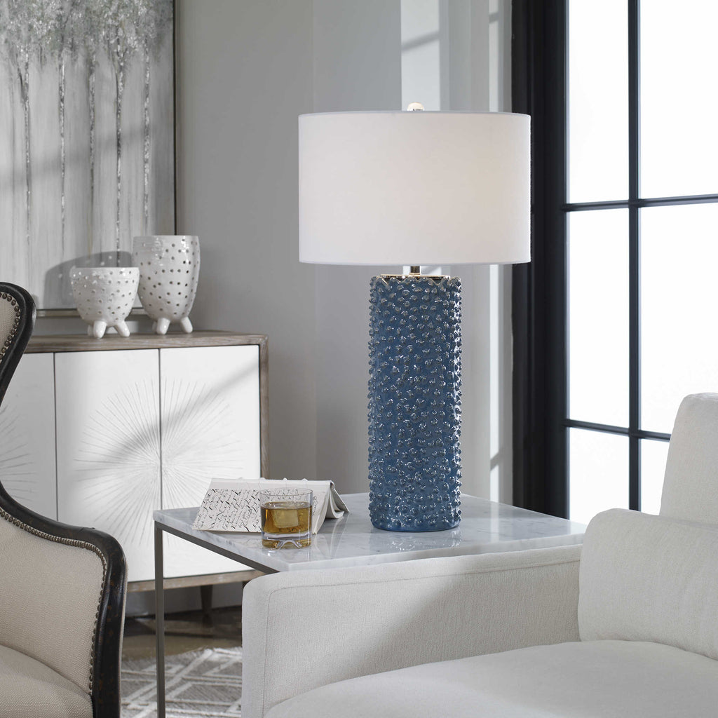 Ciji Blue Table Lamp - Bombay Mercantile