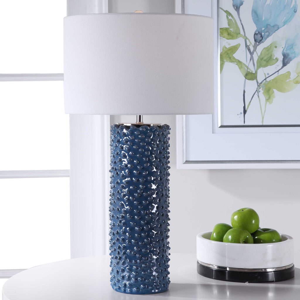 Ciji Blue Table Lamp - Bombay Mercantile
