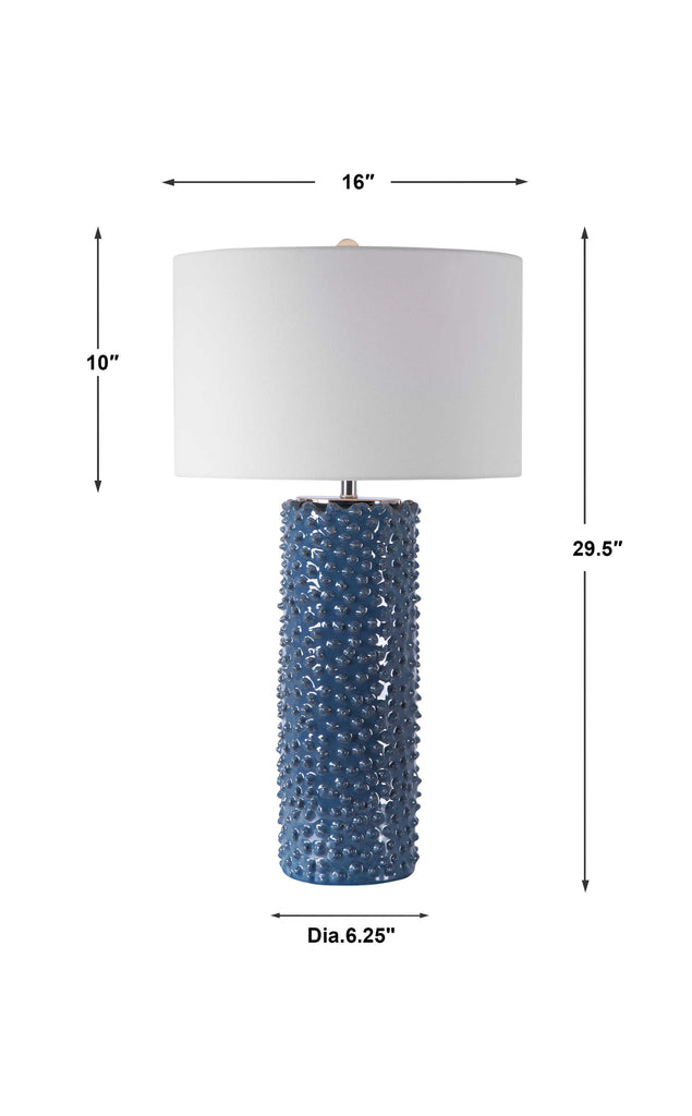 Ciji Blue Table Lamp - Bombay Mercantile