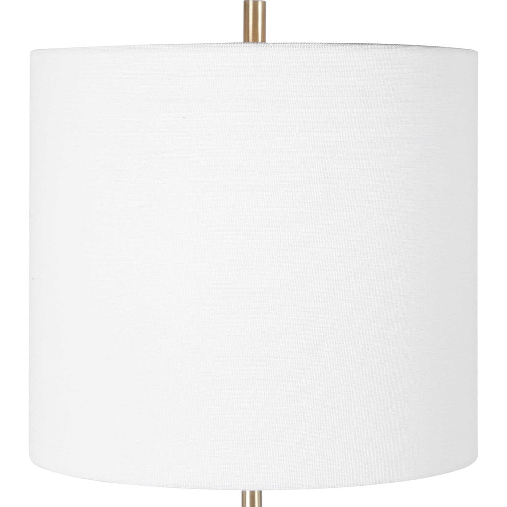 Eloise White Marble Table Lamp - Bombay Mercantile
