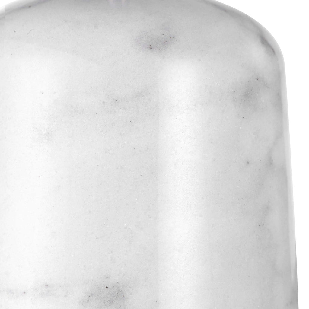 Eloise White Marble Table Lamp - Bombay Mercantile